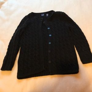 Black Knit Short Cardigan